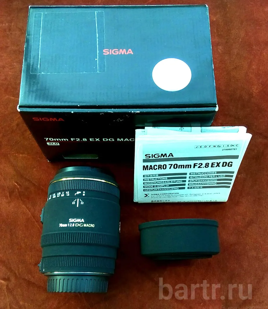 Фото: Продаю объектив Sigma 70/2.8 EX DG Macro для Canon