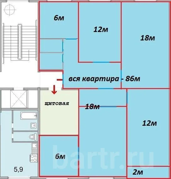 Фото: Комната 12м в Москве