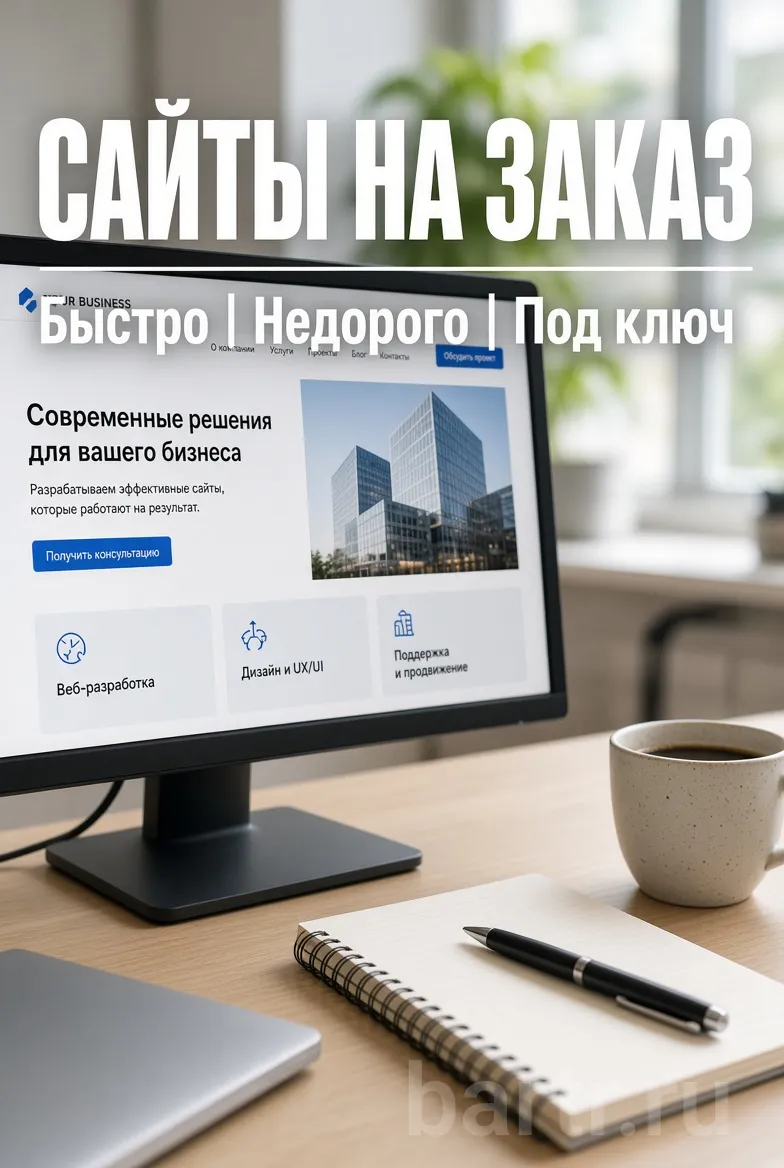 Фото: Разработка сайтов на заказ под ключ