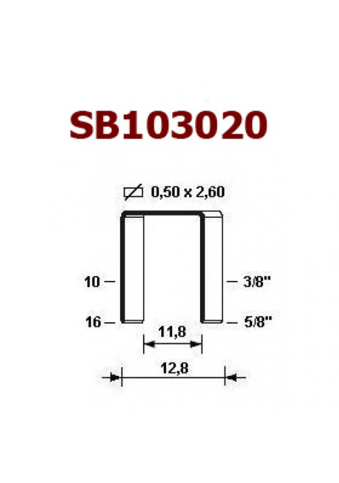 Фото: Скоба SB 103020 1/2 (HF-12, SB-13, BA/12)